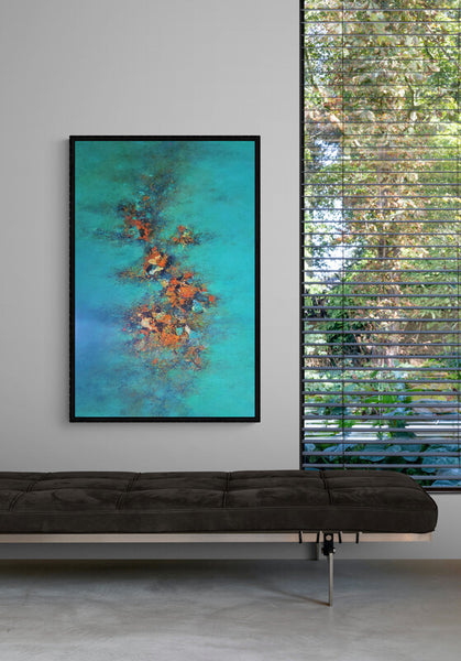 Peaking bottom  32" x 48"