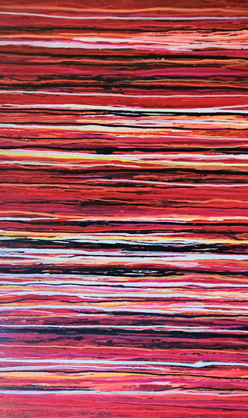 Tribal red  32" x 48"