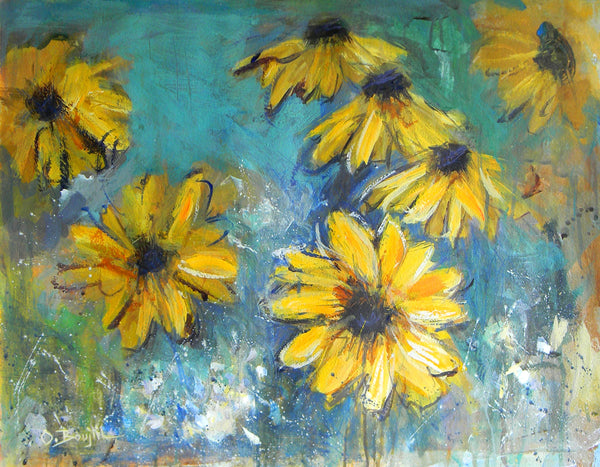 Daisies 18" x 22" (Framed)