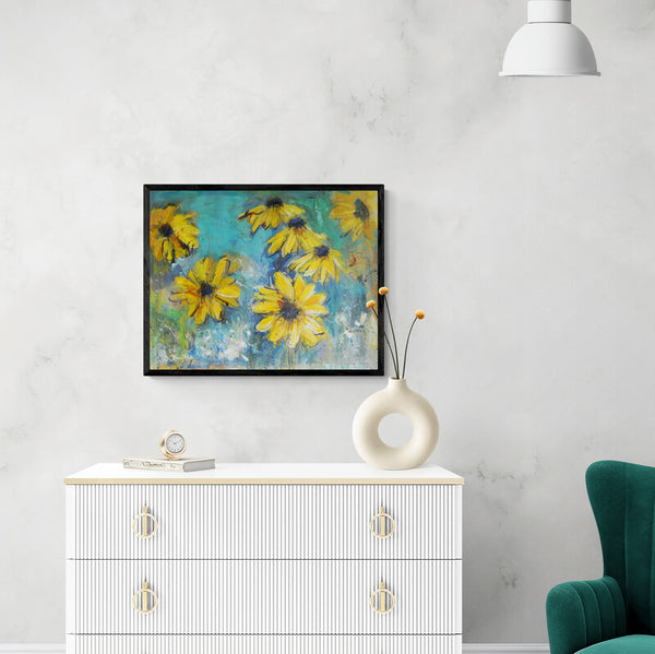 Daisies 18" x 22" (Framed)