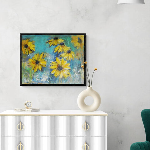 Daisies 18" x 22" (Framed)